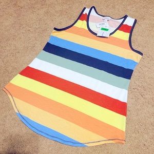 LuLaRoe Multicolor Striped Tank Top